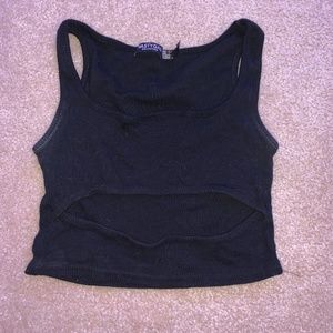 Black Booby Crop Top